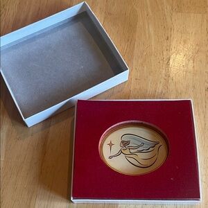 World Vision Angel of Hope Christmas Ornament  with Gold Trim in Gift Box